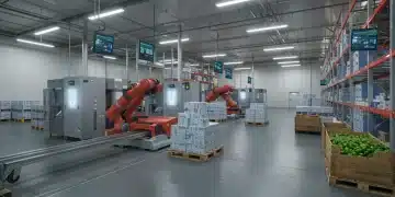 Automated cold chain warehouse ensuring product integrity for perishables