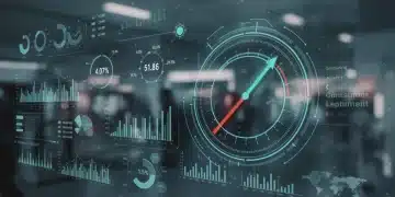 Consumer Sentiment Index Q1 2025: US Retail Planning Digital dashboard showing a positive consumer sentiment index for Q1 2025, with retail market trends in the background.
