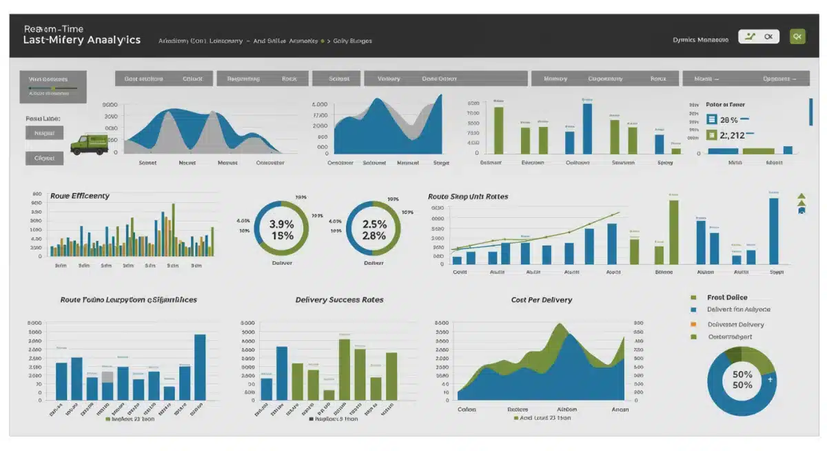 Real-time analytics dashboard for monitoring and optimizing last-mile delivery operations