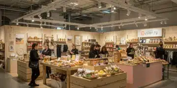 Successful Pop-Up Shops: Your 2025 Retail Guide Vibrant interior of a successful pop-up shop with customers browsing products.